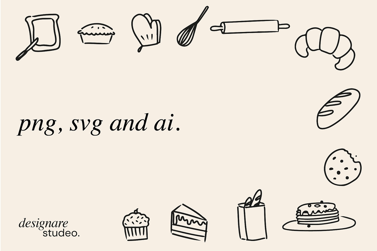 The Bakery Illustrations, a Decorative Illustration by ginni illustrations (Photo 5 of 5)