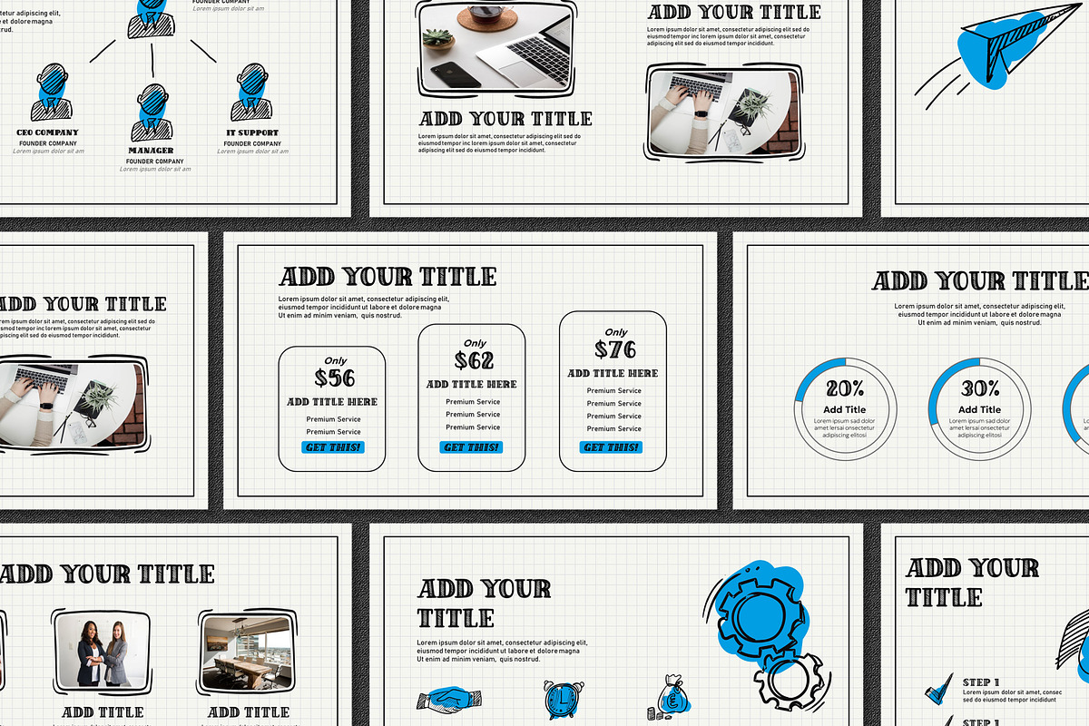 Handraw Modern Powerpoint Template, a Presentation Template by SKY CREATION (Photo 2 of 7)