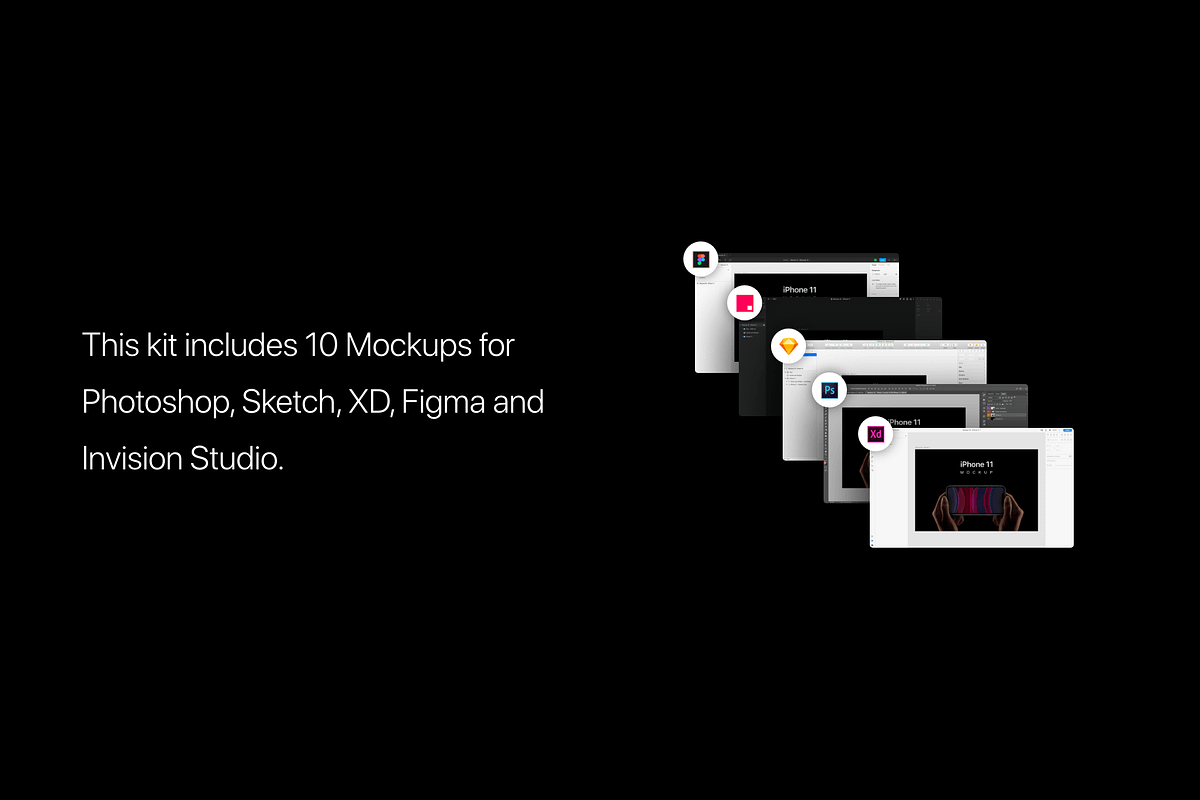 iPhone 11 Mockups, an iPhone Mockup by Ui Markets (Photo 3 of 15)