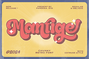 Mantige - Chunky Retro Font