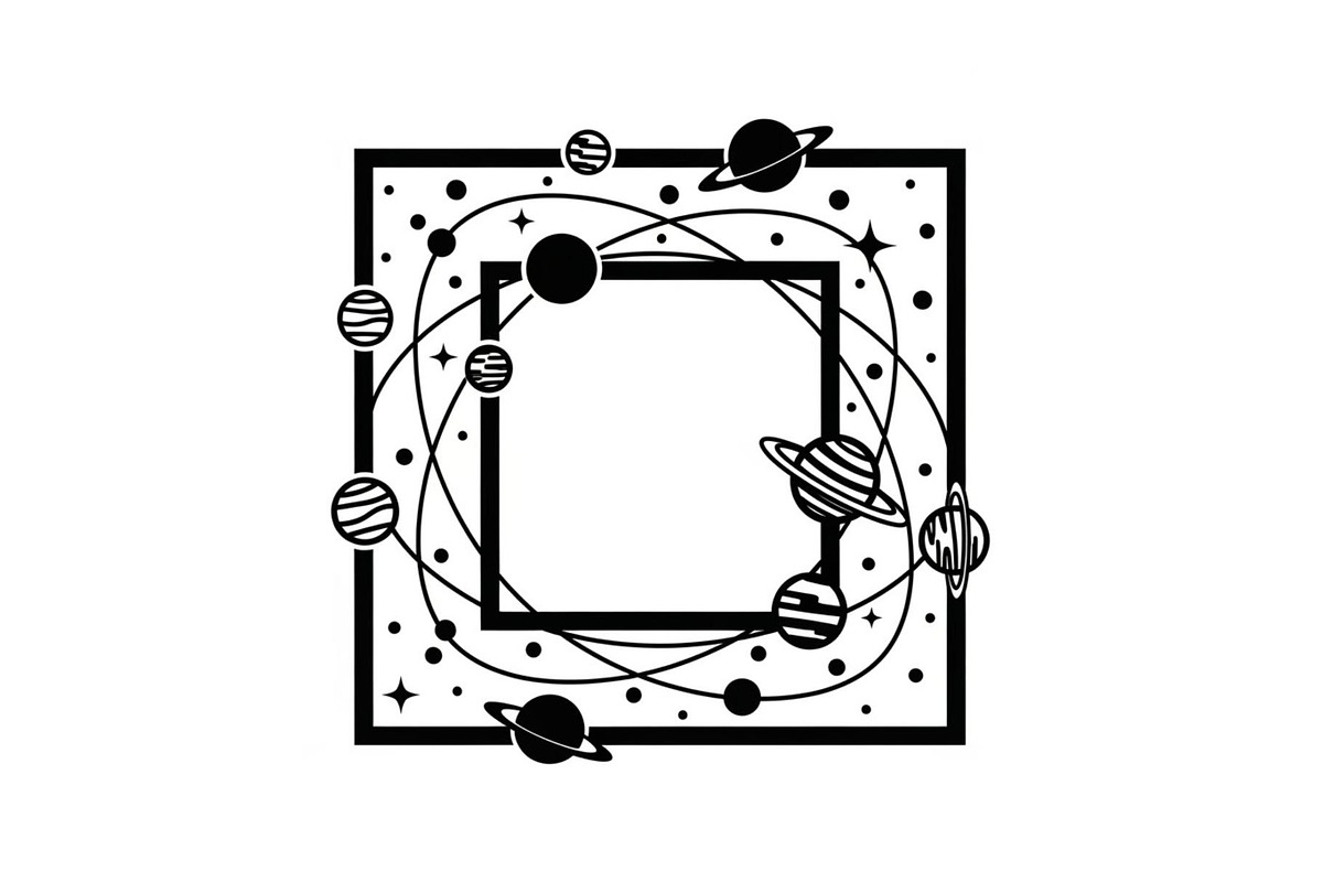 Solar System Silhouette Clipart, a Graphic by balal (Photo 1 of 13)