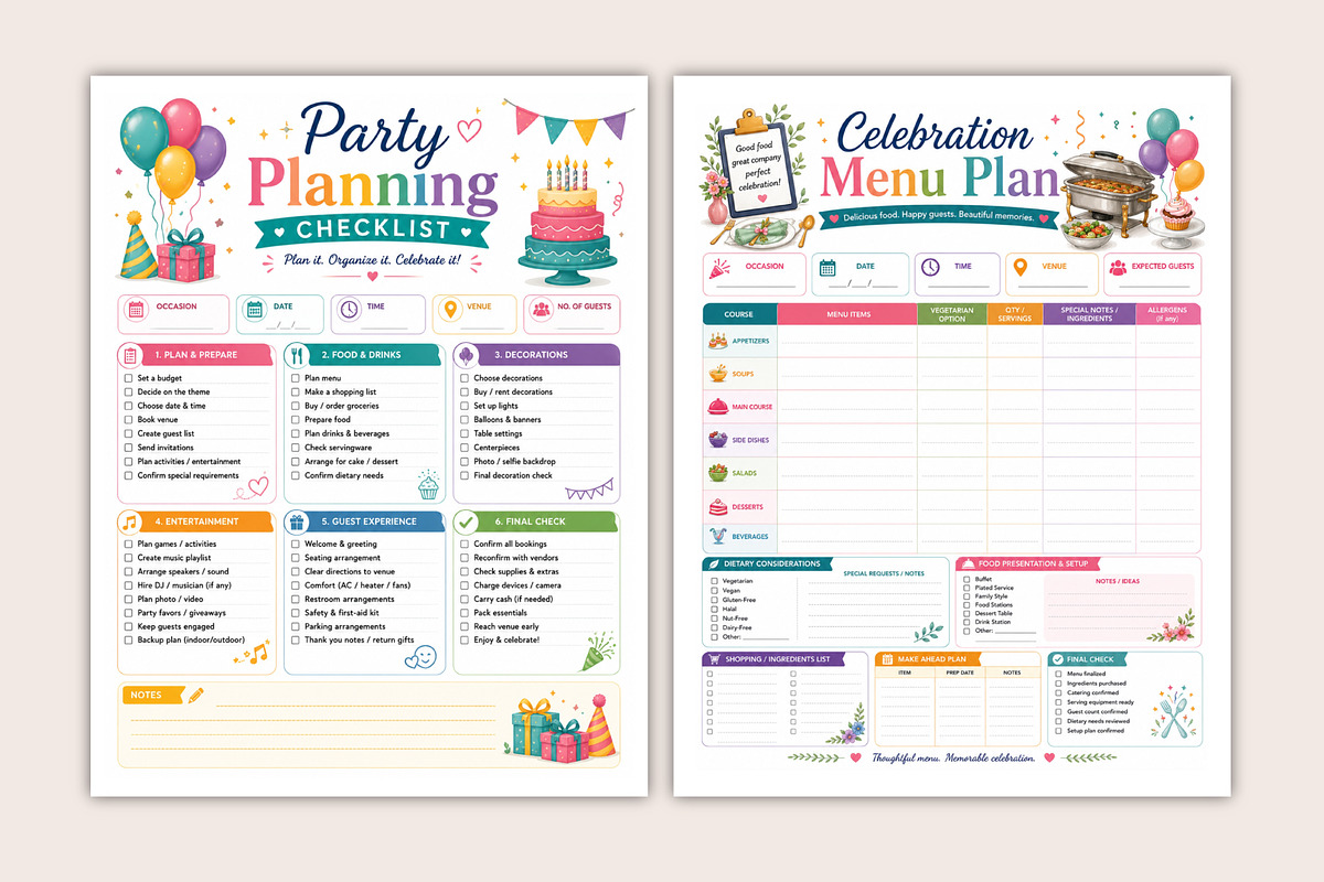 2027 Celebration Moments Plan, a Stationery Template by Designmela01 (Photo 5 of 5)