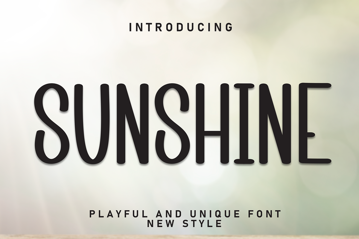 Sunshine | Script Font, a Script Font by Scratchones (Photo 1 of 8)