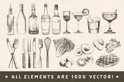 Rustic Menu Elements, an Icon by Chad Alan Steinborn (Thumbnail 1 of 3)