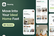 Homiq - Find Your Ideal Home Fast, an App Template by Nik Design (Thumbnail 1 of 6)