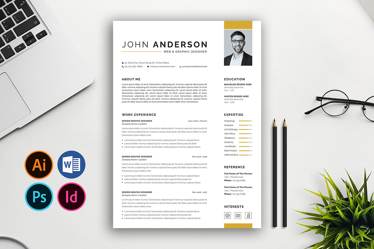 Resume/CV, a Resume Template by Abdul Studio (Photo 1 of 5)