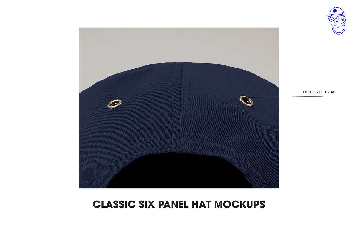 Classic Six Panel Hat Mockups, a Hat Mockup by made_by_nope (Photo 7 of 7)