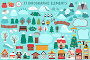 Christmas village map creator, a Seasonal Illustration by Lexi Claus (Thumbnail 2 of 12)