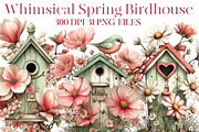 Whimsical Spring Birdhouse Clipart, an Illustration by Designworld (Thumbnail 1 of 8)