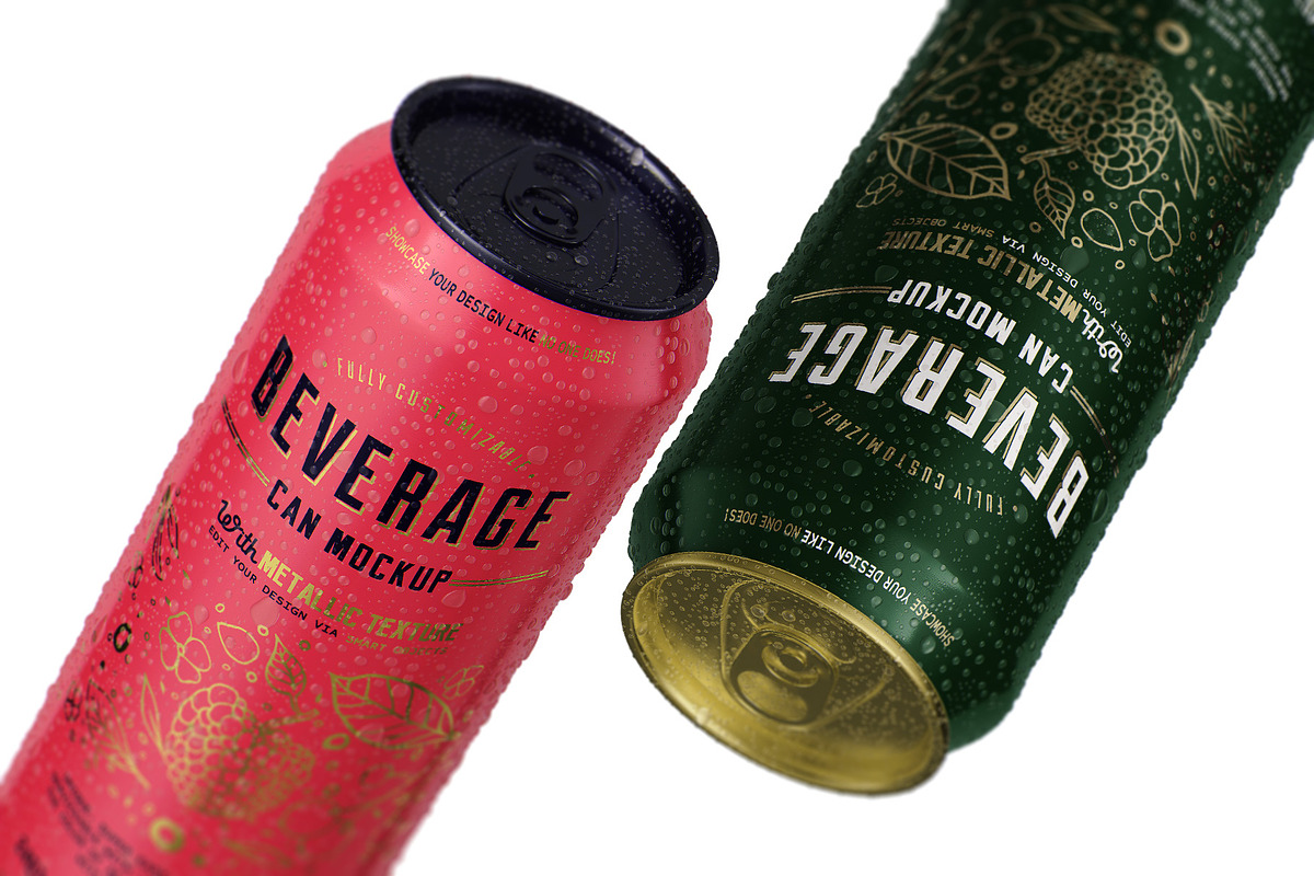 24oz-710ml Can Mockup, an Advertising Mockup by HexenDesigns (Photo 7 of 11)