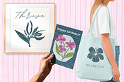Summer florals & geometric patterns, a Decorative Illustration by CapriceMeDesigns (Thumbnail 5 of 18)