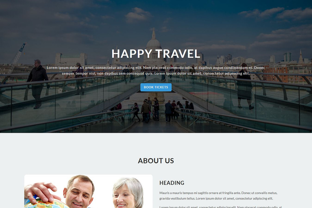 iTravel - Html Landing Page Template, a Bootstrap Template by Pennyblack Templates (Photo 4 of 4)