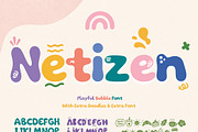 Netizen – Playful Bubble Font, a Handwritten Font by cocodesign (Thumbnail 9 of 9)