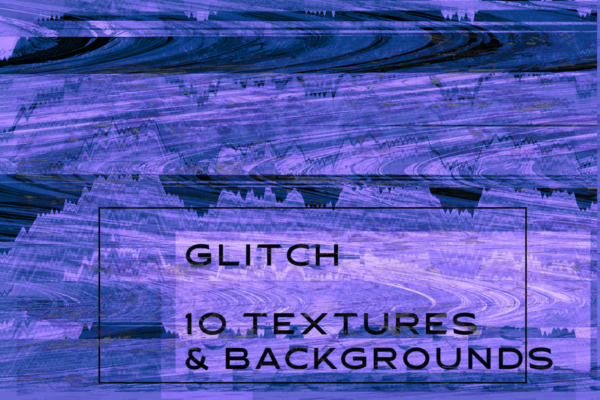 Glitch - 10 Textures & Backgrounds, a Texture Graphic by ghost friend's shop (Photo 1 of 3)