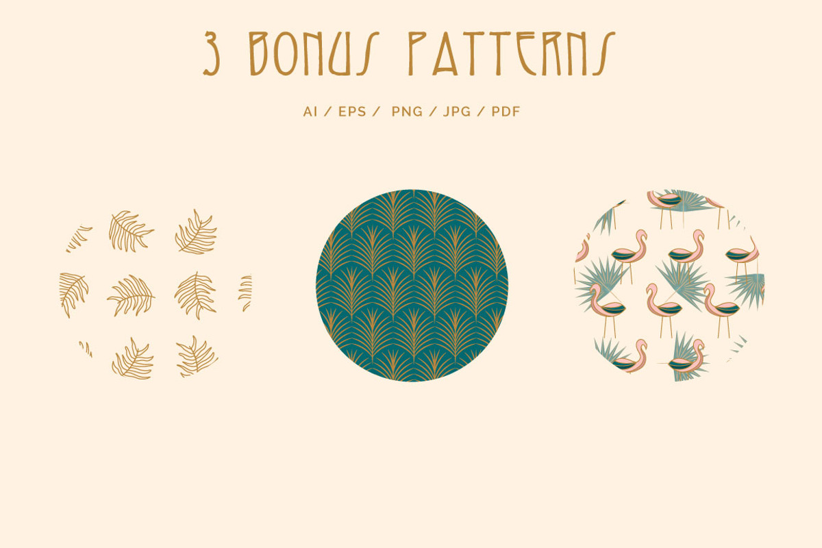 Logos & Graphics: Tropical Art Deco, an Icon by Liseno Designs (Photo 5 of 9)
