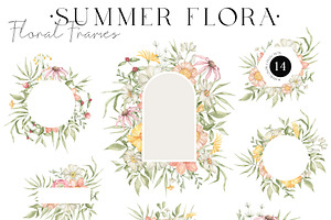 Flowers & Butterflies. Summer Botany