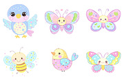 Kawaii Summer Clipart, an Illustration by SinaCreation (Thumbnail 2 of 9)