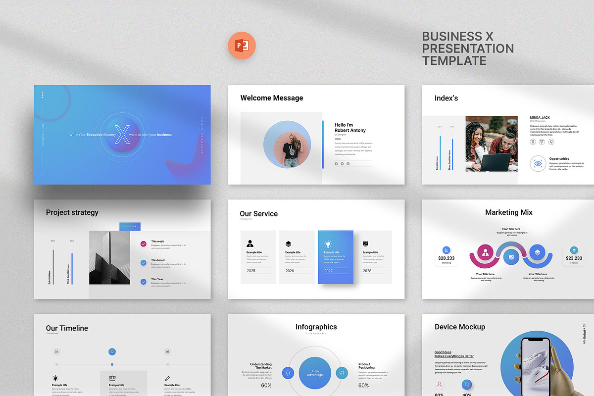 Business X Pro Presentation, a Presentation Template by KreateTribe (Photo 5 of 5)