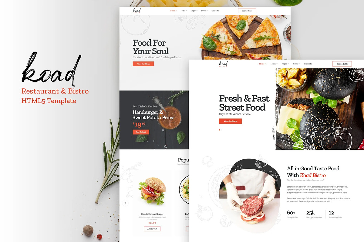 Restaurant & Bistro HTML Template