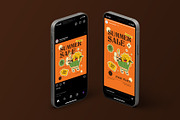 Orange Retro Summer Sale Flyer, a Flyer Template by Neermana (Thumbnail 4 of 4)