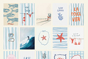 Coastal Wall Art Prints Bundle, a Background Graphic by Artemsky (Thumbnail 12 of 15)
