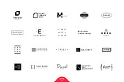 120 Minimalist Logos Pack, a Branding & Logo Template by vuuuds (Thumbnail 2 of 3)