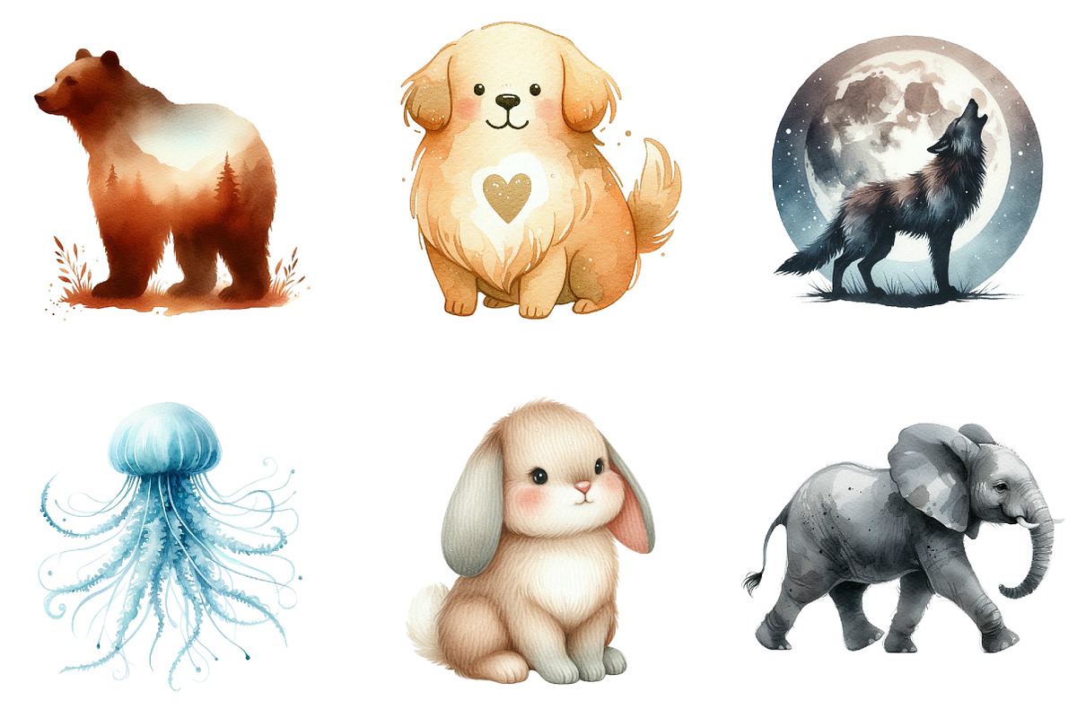 Animals Minimalist Sublimation, an Illustration by DreamArtGraphic (Photo 2 of 4)