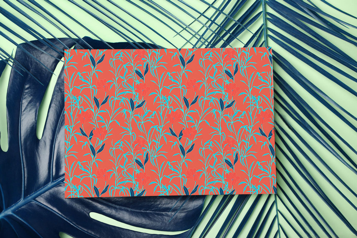 12JPG/EPS Tropical floral pattern, a Pattern Graphic by Theraphosath (Photo 5 of 25)