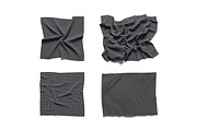 Wrinkled Cotton Textile Set 3D Model, an Object 3D Model by rebrandy (Thumbnail 7 of 9)
