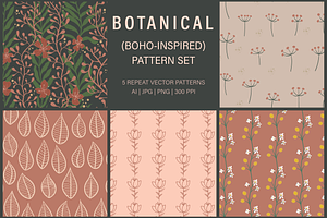 Botanical Boho-Inspired Patterns