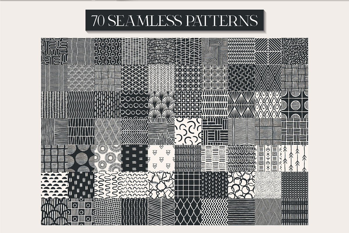 70 Modern Seamless Patterns, a Pattern Graphic by AnnArt (Photo 8 of 8)