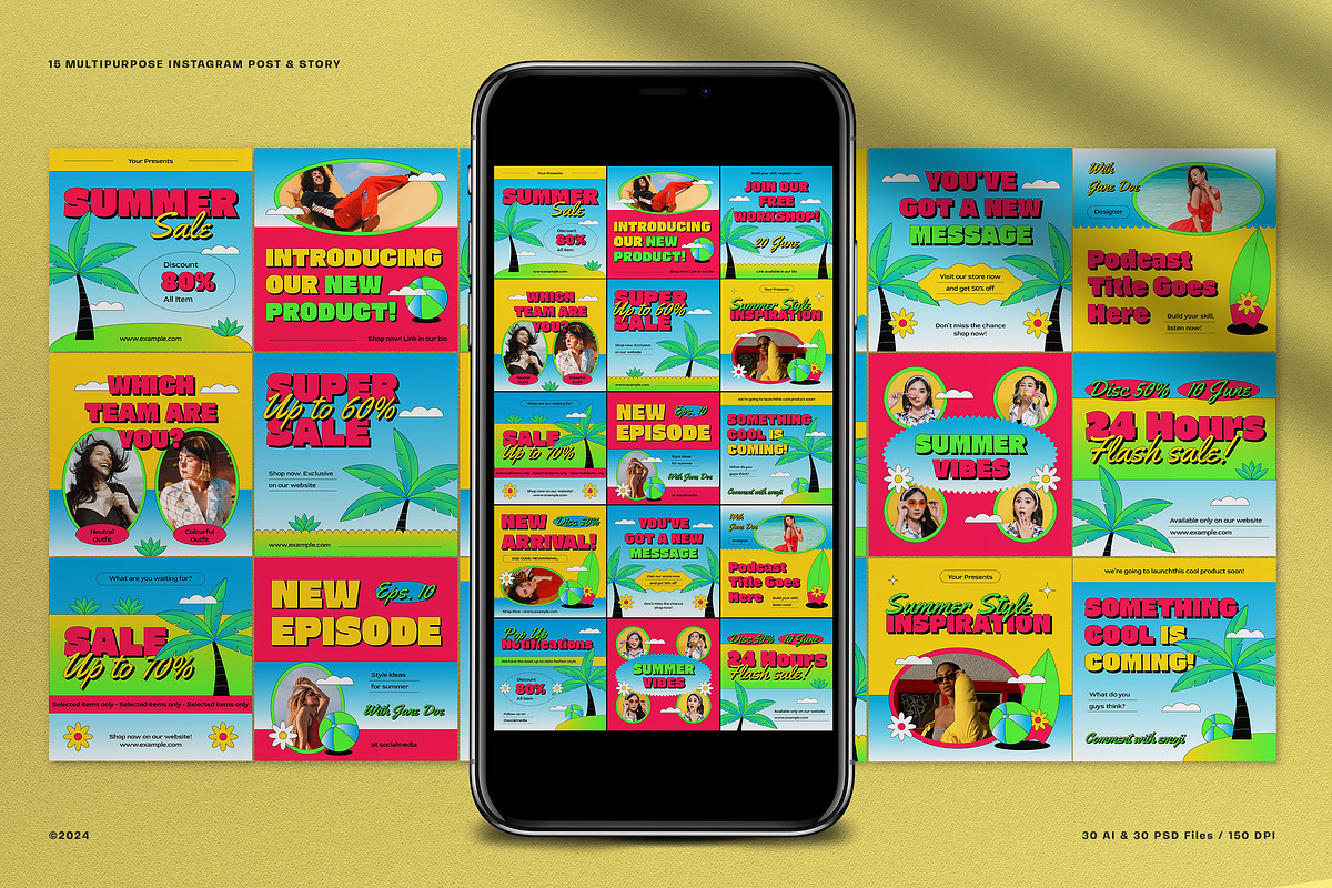 Blue Branding Coach Instagram Pack, a Social Media Template by graphicook (Photo 1 of 5)