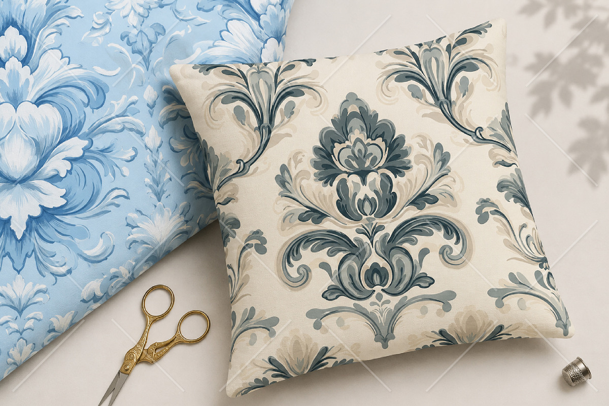 Damask Vintage Seamless Patterns, a Pattern Graphic by Canvas Craft (Photo 8 of 9)