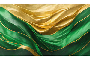 Abstract layering of green and gold, an Abstract Photo by Igor Tichonow