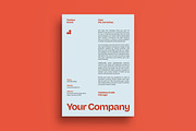 Orange Fashion Letterhead, a Print Template by graphicook (Thumbnail 1 of 3)