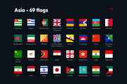 Flags of the World - Square Icons, an Icon by bvcreates (Thumbnail 8 of 16)