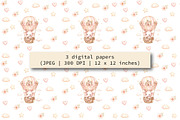 Pink Baby Elephant Clipart, an Animal Illustration by Villa 11 Estudio (Thumbnail 4 of 9)