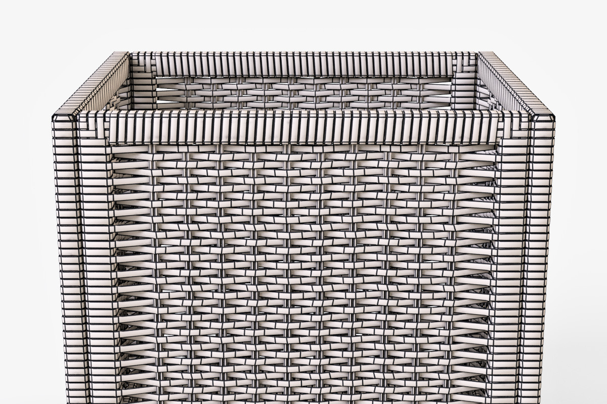 Rattan Basket Ikea Branas Natural, an Object 3D Model by Markelos (Photo 8 of 10)
