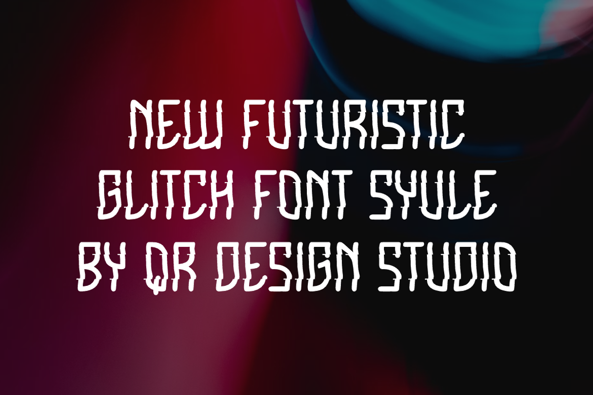 Glitch Click - Cyber & Glitch Font, a Sans Serif Font by QR Design Studio (Photo 3 of 6)