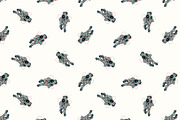 Astronaut in space + patterns, a Technology Illustration by Good Studio (Thumbnail 4 of 8)
