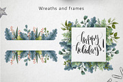 Merry Christmas - Watercolor Set, a Decorative Illustration by annasokol_ (Thumbnail 7 of 10)