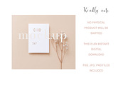 Card Mockup 5x7 Card Digital Mockup, a Print Template by BirdieFrames (Thumbnail 3 of 3)
