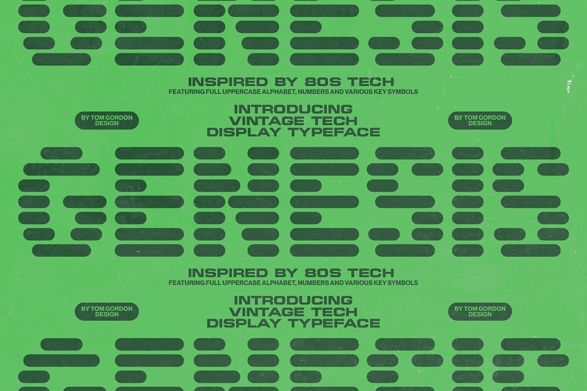 Genesis Display Font, a Symbol Font by Tom Gordon Design (Photo 1 of 3)