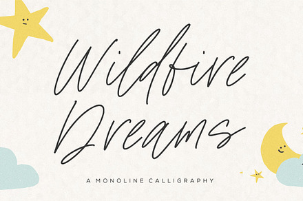 Wildfire Dreams Font, a Script Font by Balpirick Studio