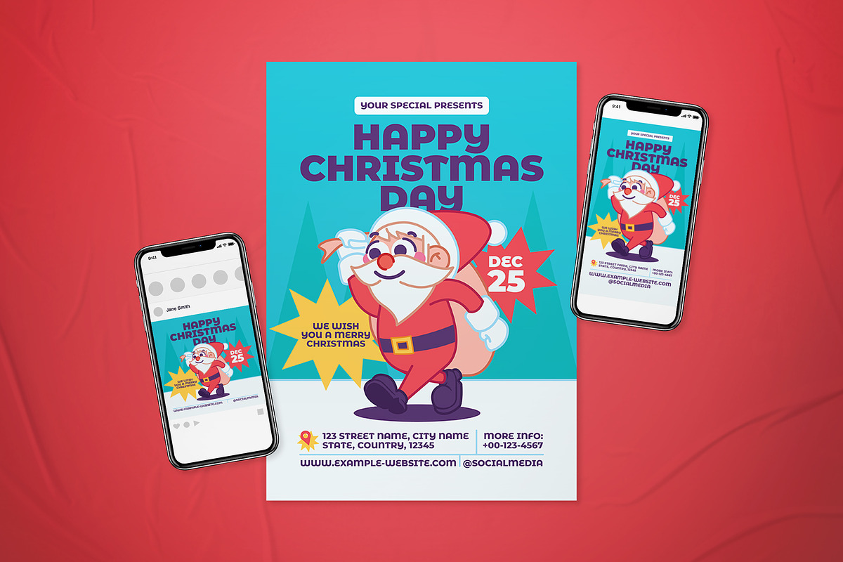 Christmas Day Flyer Set, a Flyer Template by The Good Store (Photo 1 of 2)