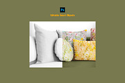 Organic Cotton Throw Pillow Mockup, a Household Mockup by Designertale (Thumbnail 2 of 6)