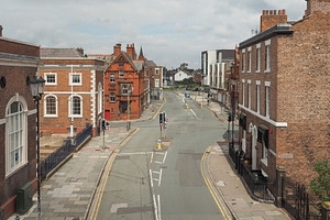 Aerial view of Chester, a Photo by WorldOfPhotos