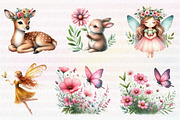 Watercolor Fairy Clipart, an Illustration by CreationArt (Thumbnail 3 of 5)