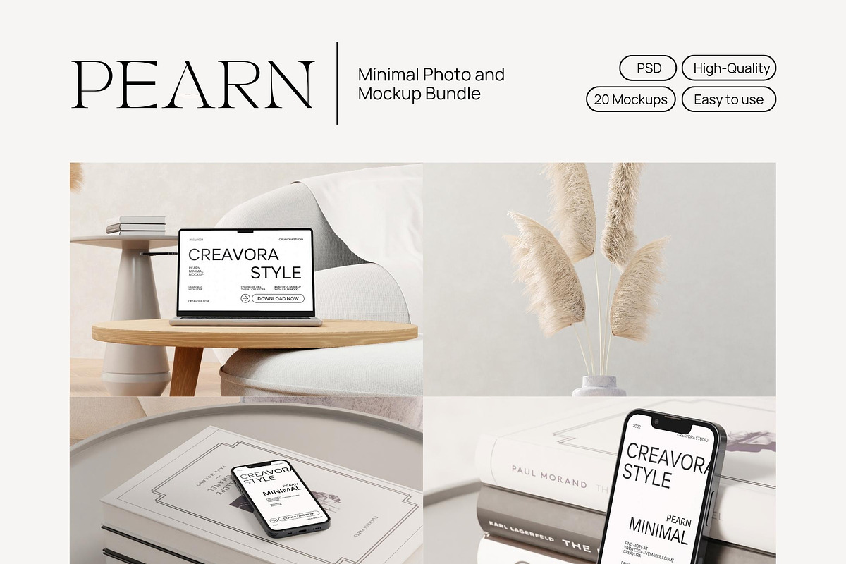 Pearn - Minimal Photo and Mockup, a Device Mockup by Creavora (Photo 1 of 6)