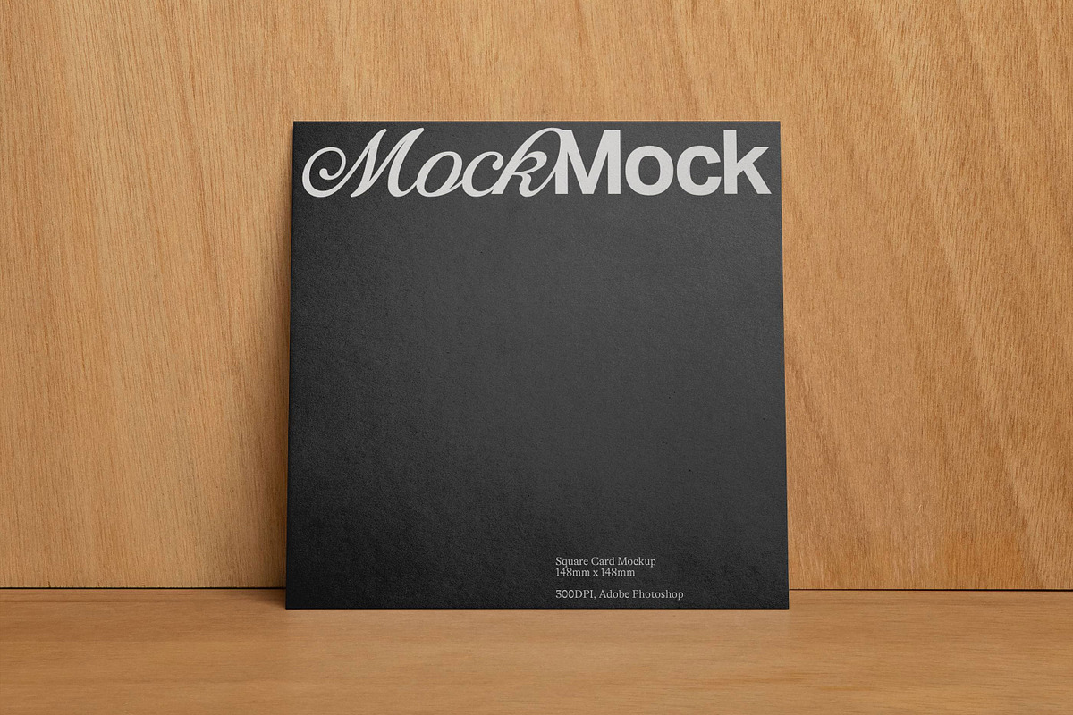 Square Card Mockup / Album Cover, a Product Mockup by MockMock Mockups (Photo 4 of 4)